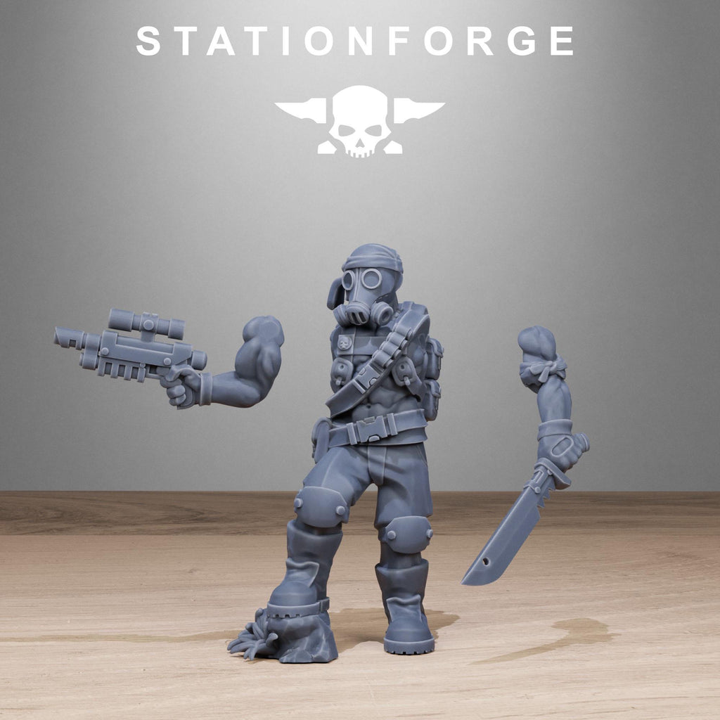 Grimguard Jungle Fighters 2.0  10 Models - in 12k - by Station Forge