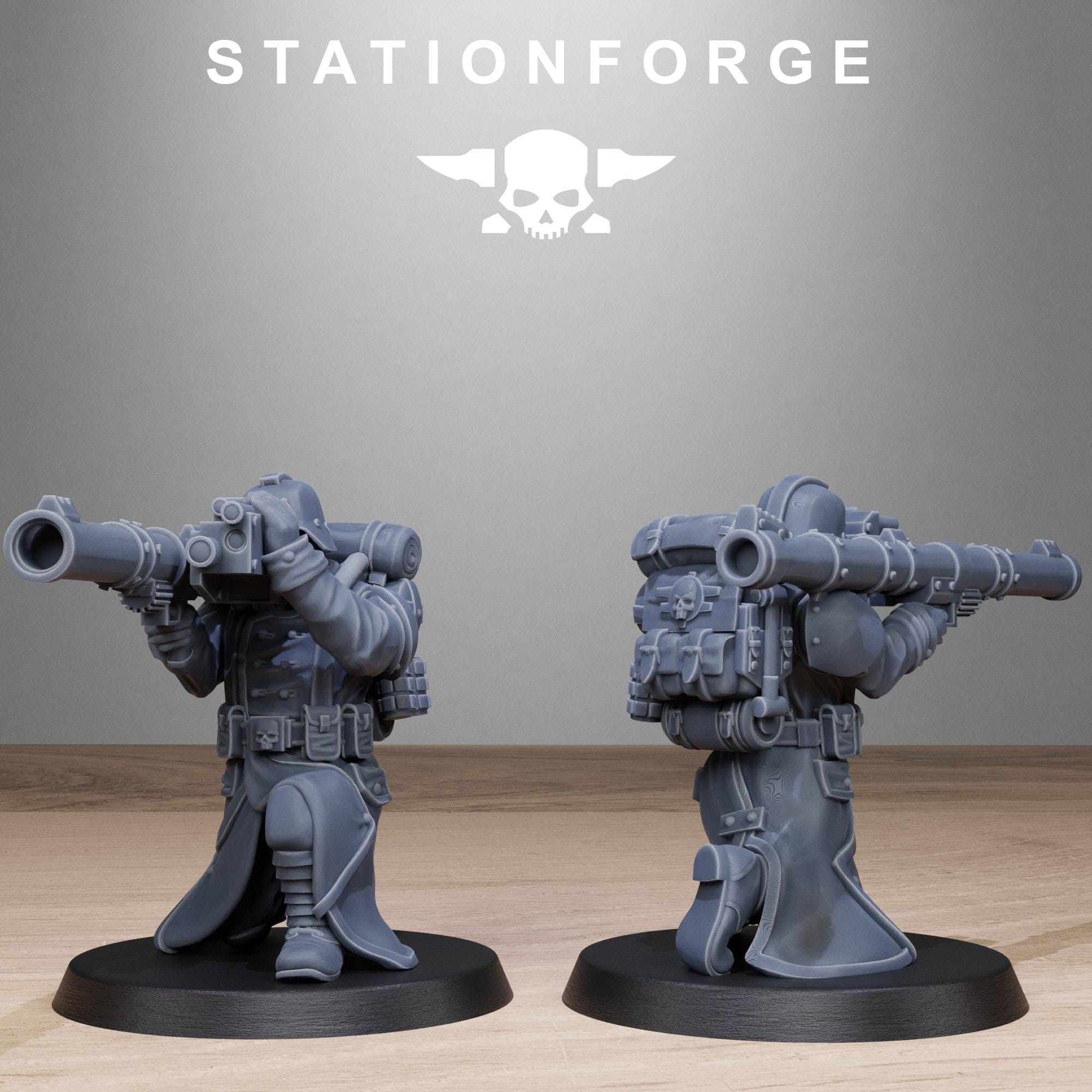 Grimguard Rocketeers 10 models - in 12k by Station Forge
