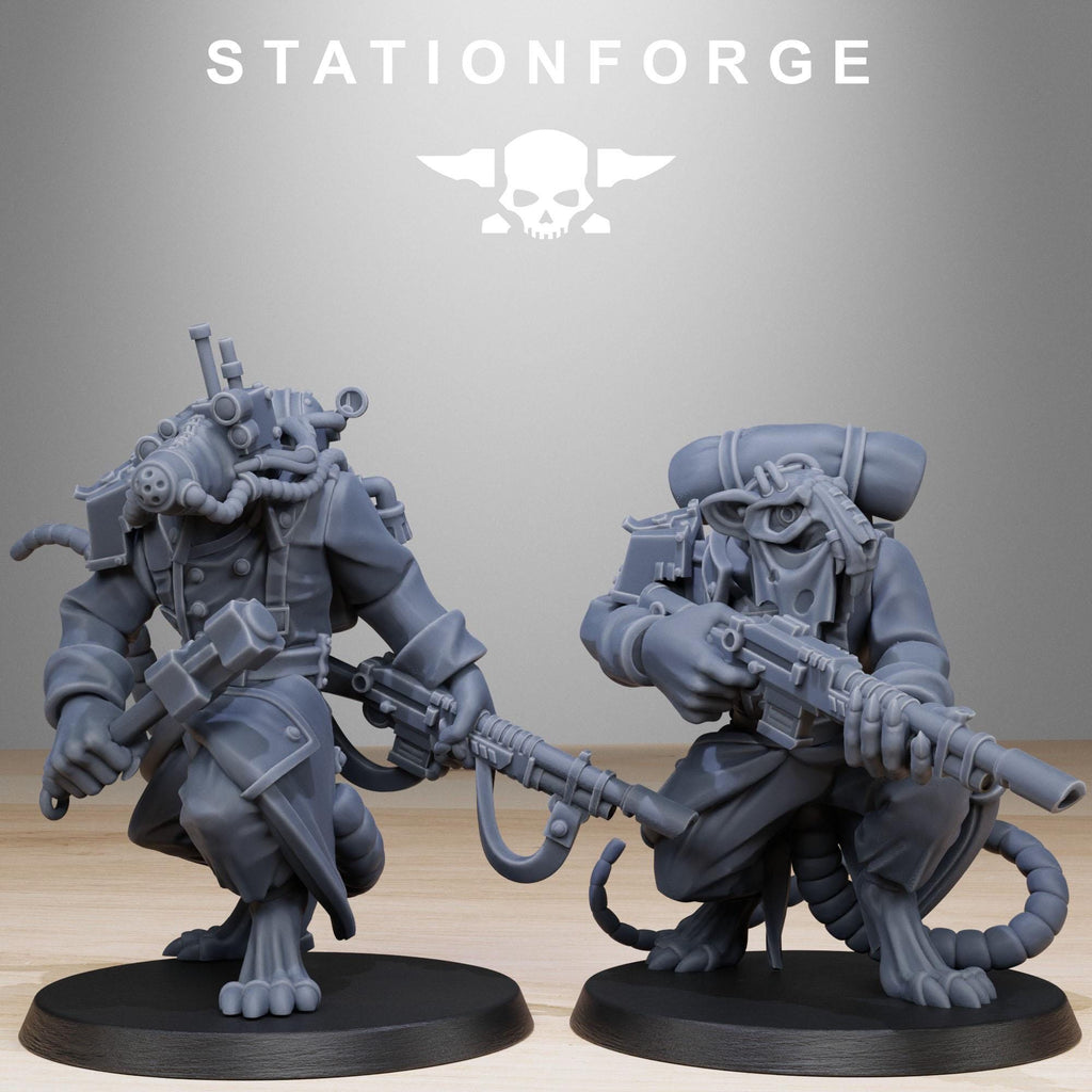 Grimguard Raticus - 10 Models -  in 12k - by Station Forge