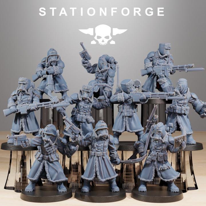 Grimguard Frostwatch  10 models - in 12k - by Station Forge