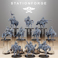 GrimGuard Cavalry 10 models - in 12k - by Station Forge 2 variants