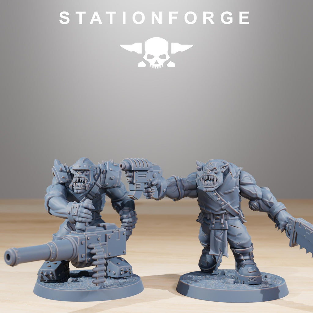 Orkaz Infantry 11 Models - in 12k - by Station Forge