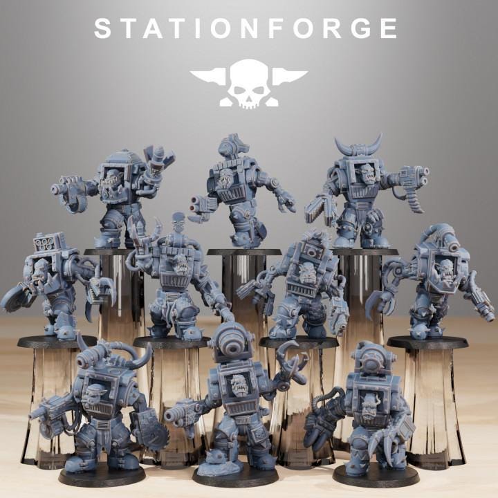Orkaz Steelbrutes  10 Models - in 12k - by Station Forge
