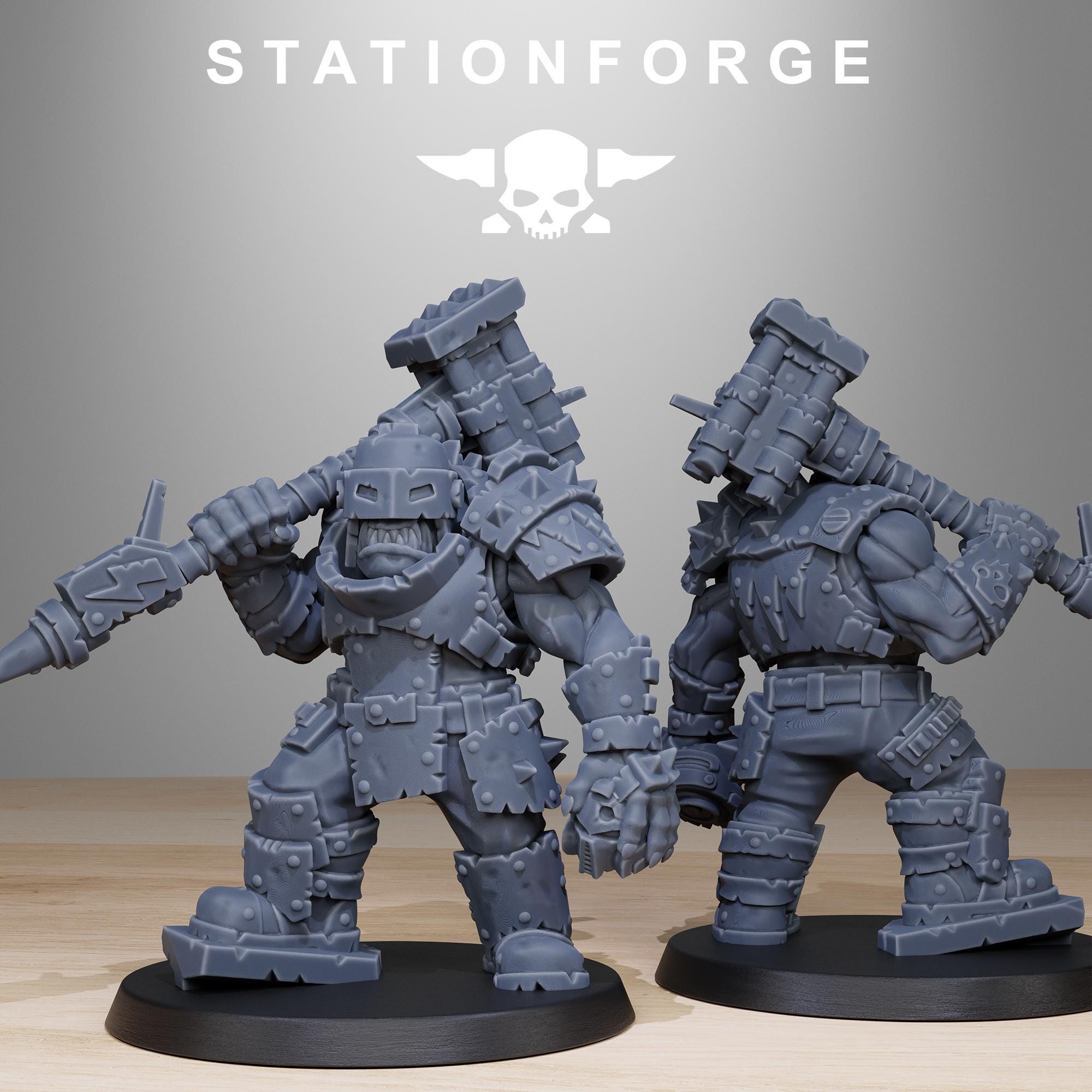 Orkaz Smashers  8 Models - in 12k-  by Station Forge