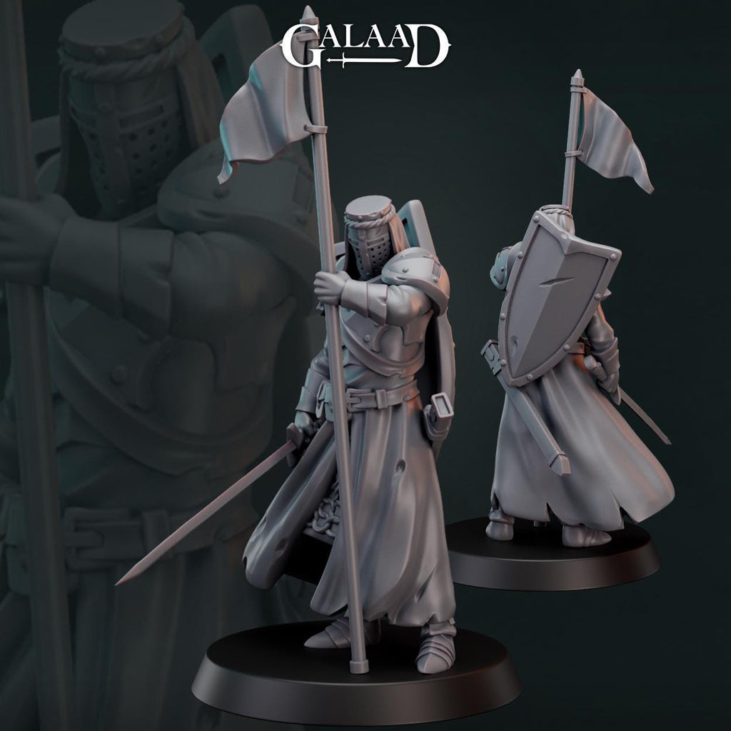Knights back from war - 7 models - 12k resin - galaad