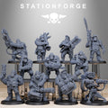 Orkaz Team Fighters 11 models - in 12k - by station Forge