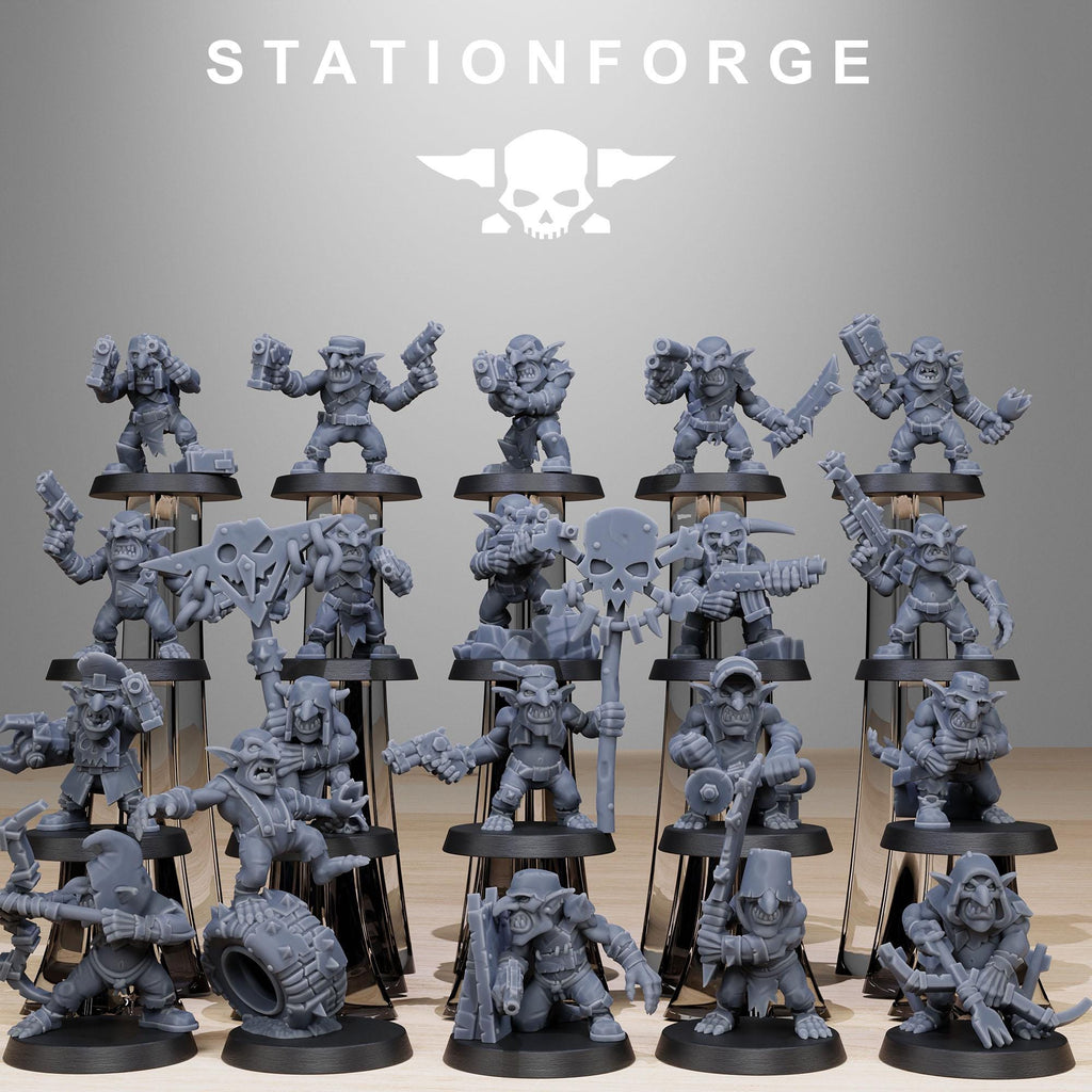 Gobs Infantry Reborn 20 models - in 12k - by station Forge