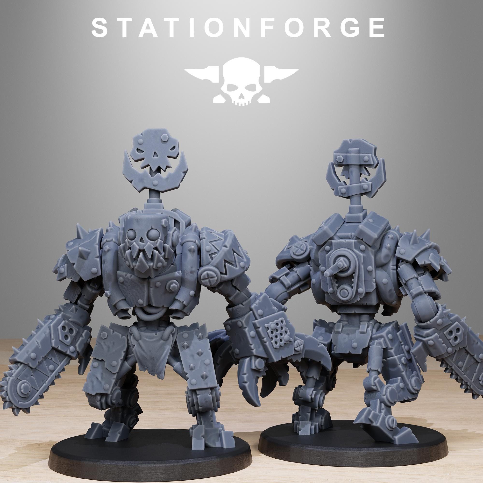Orkaz Bots Infantry 10 models - in 12k - by station Forge