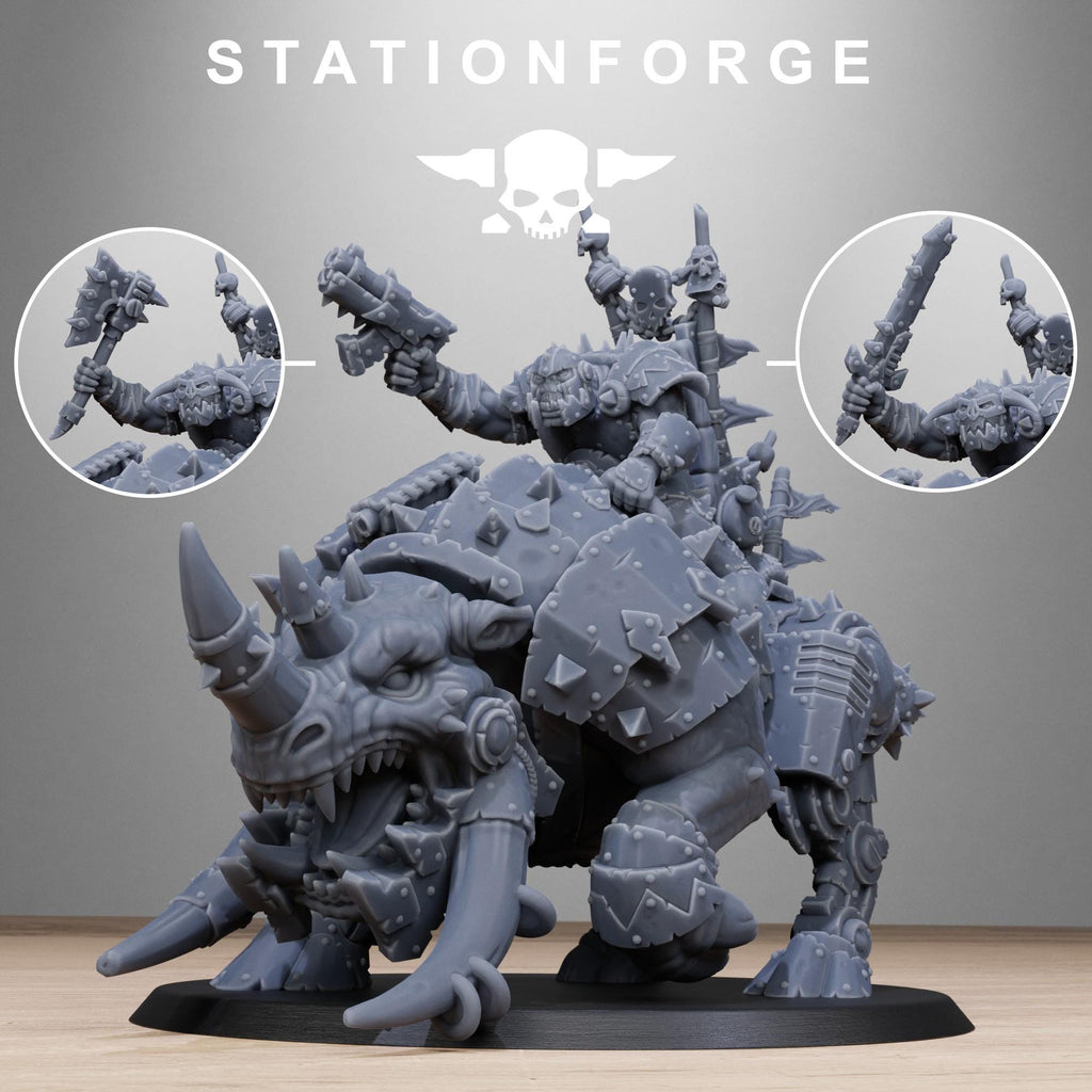 Orkaz Brast-Rider Warlord - in 12k - by Station Forge