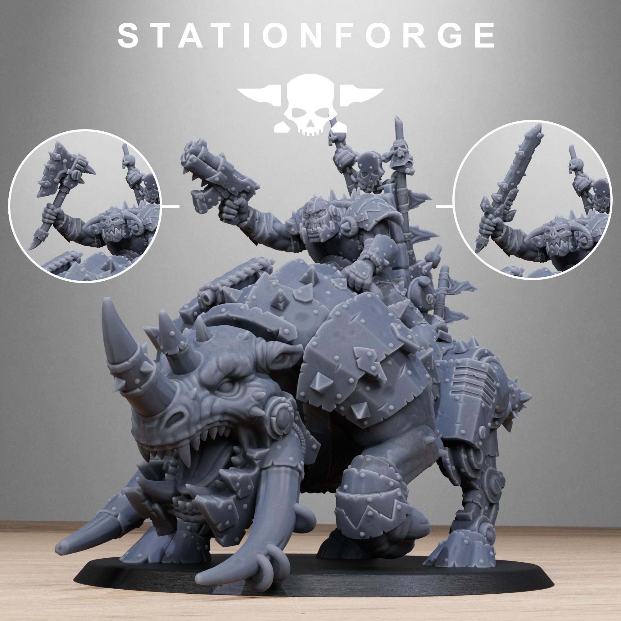 Orkaz Brast-Rider Warlord - in 12k - by Station Forge