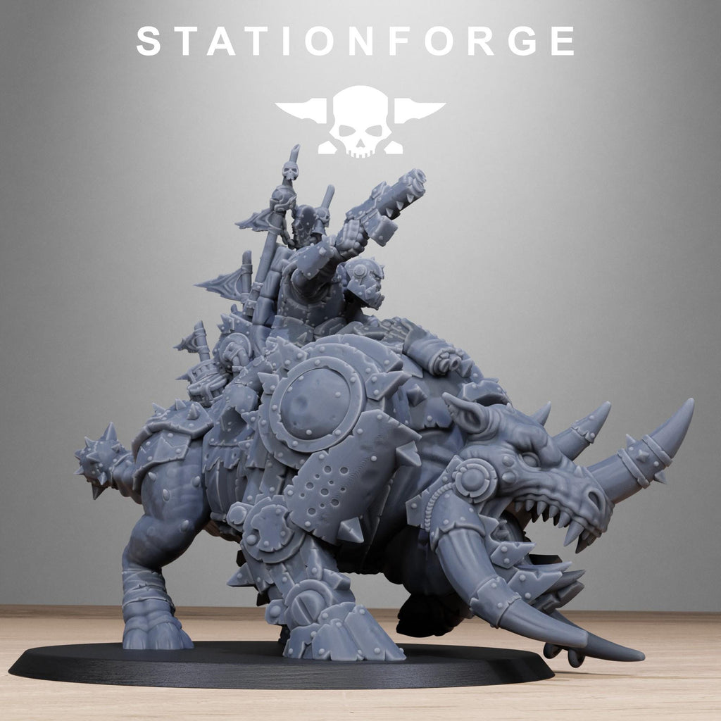 Orkaz Brast-Rider Warlord - in 12k - by Station Forge