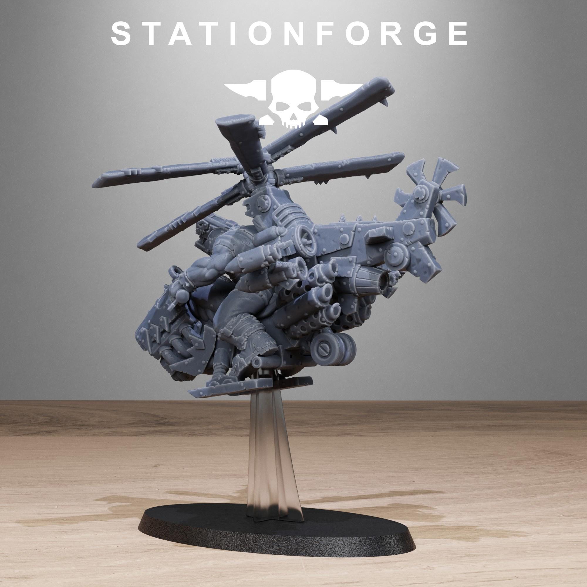 Orkaz Helicopters 3 models - in 12k - by station Forge