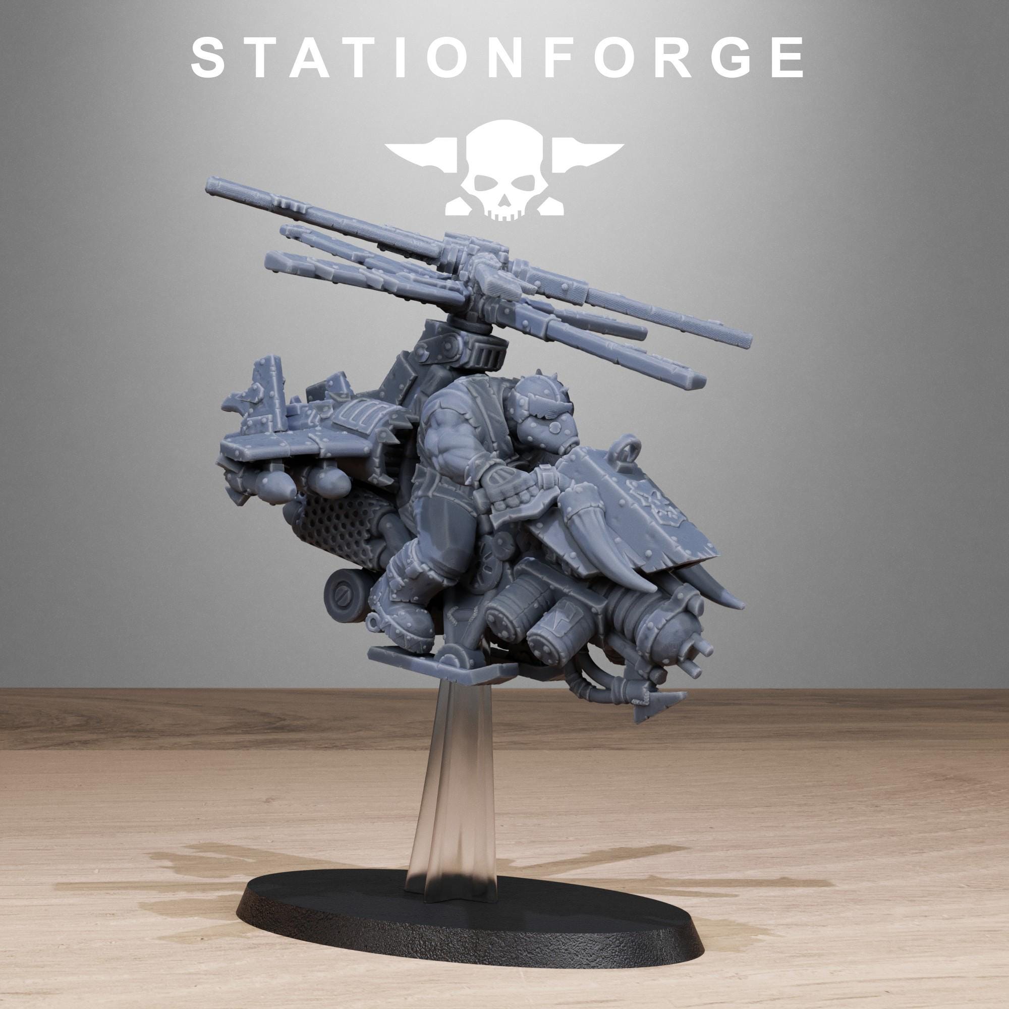 Orkaz Helicopters 3 models - in 12k - by station Forge