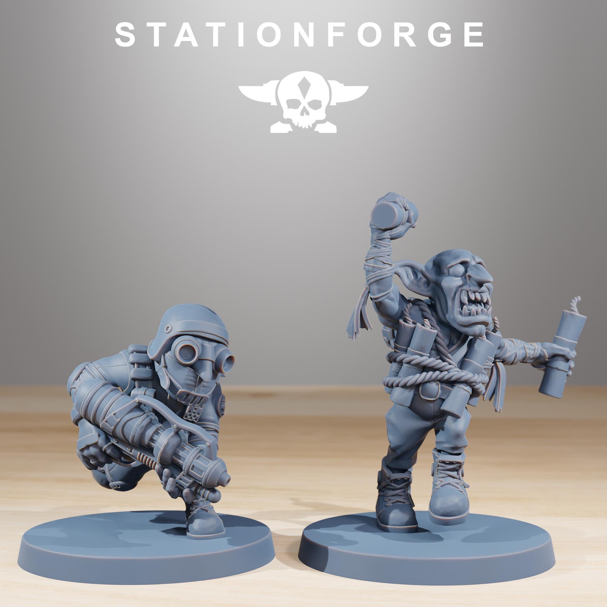 Orkaz Skillers 12 models - in 12k - by station Forge
