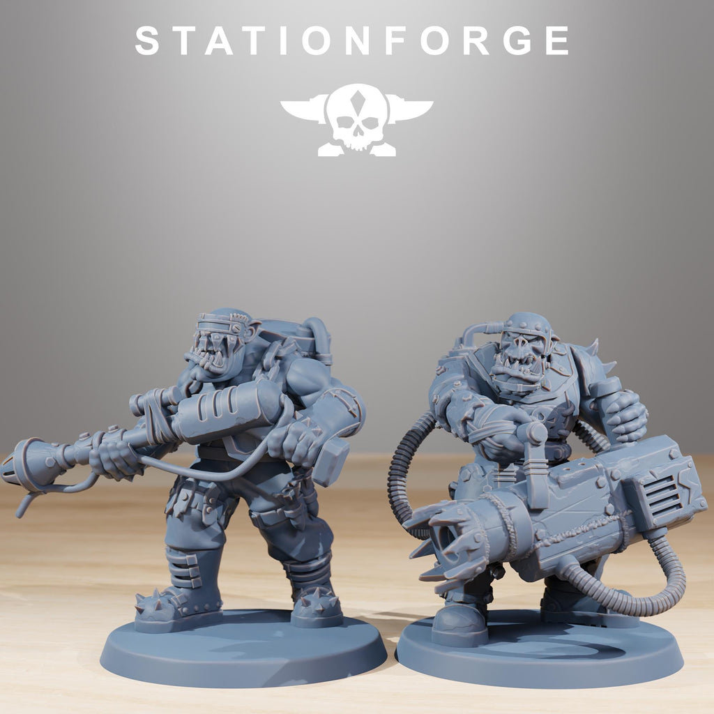 Orkaz Skillers 12 models - in 12k - by station Forge