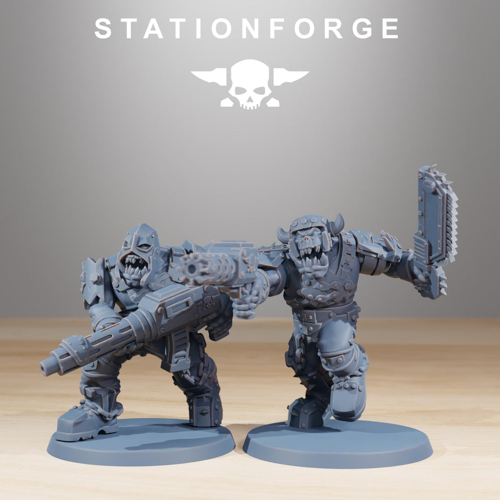 Orkaz Berserkers 10 Models - in 12k - by Station Forge