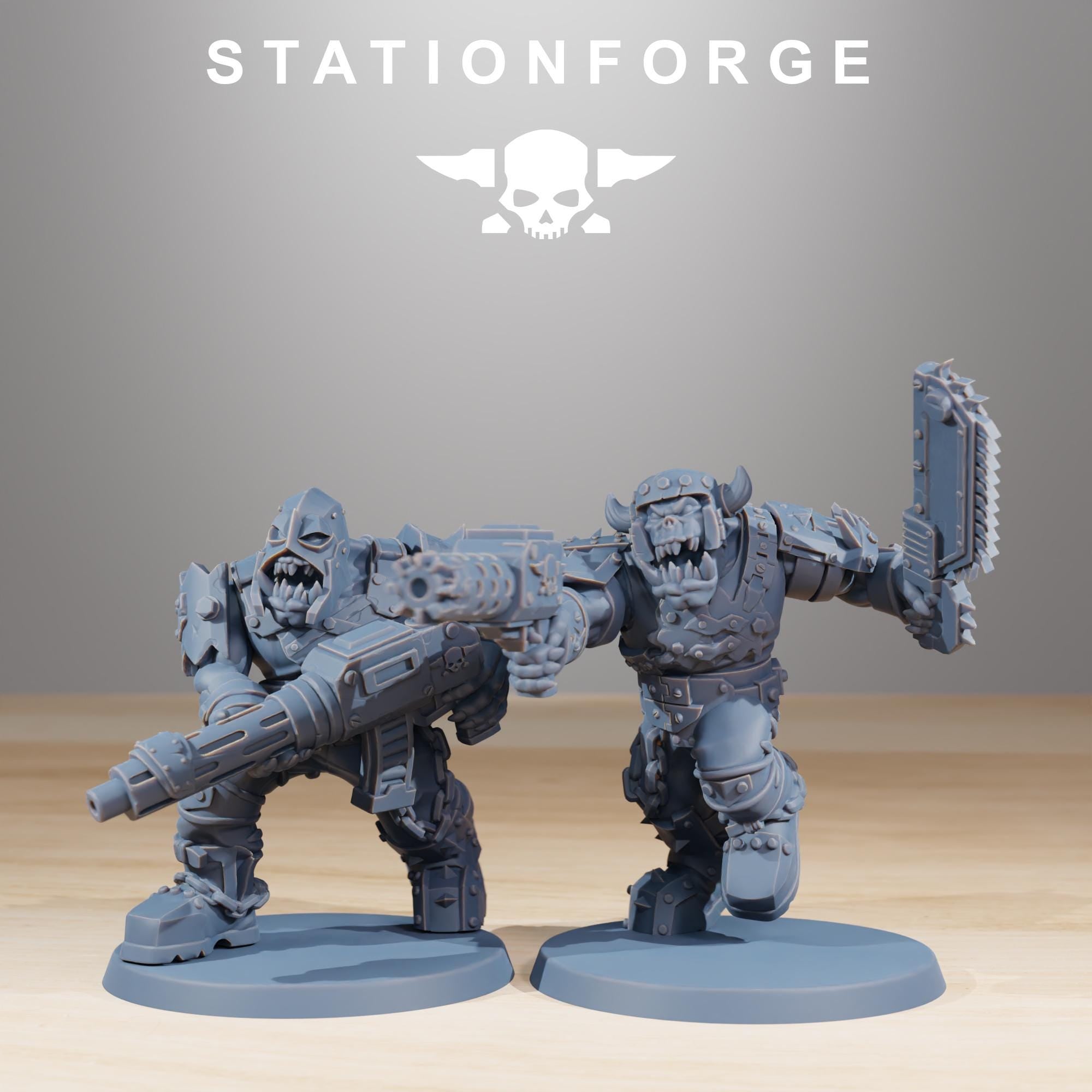 Orkaz Berserkers 10 Models - in 12k - by Station Forge