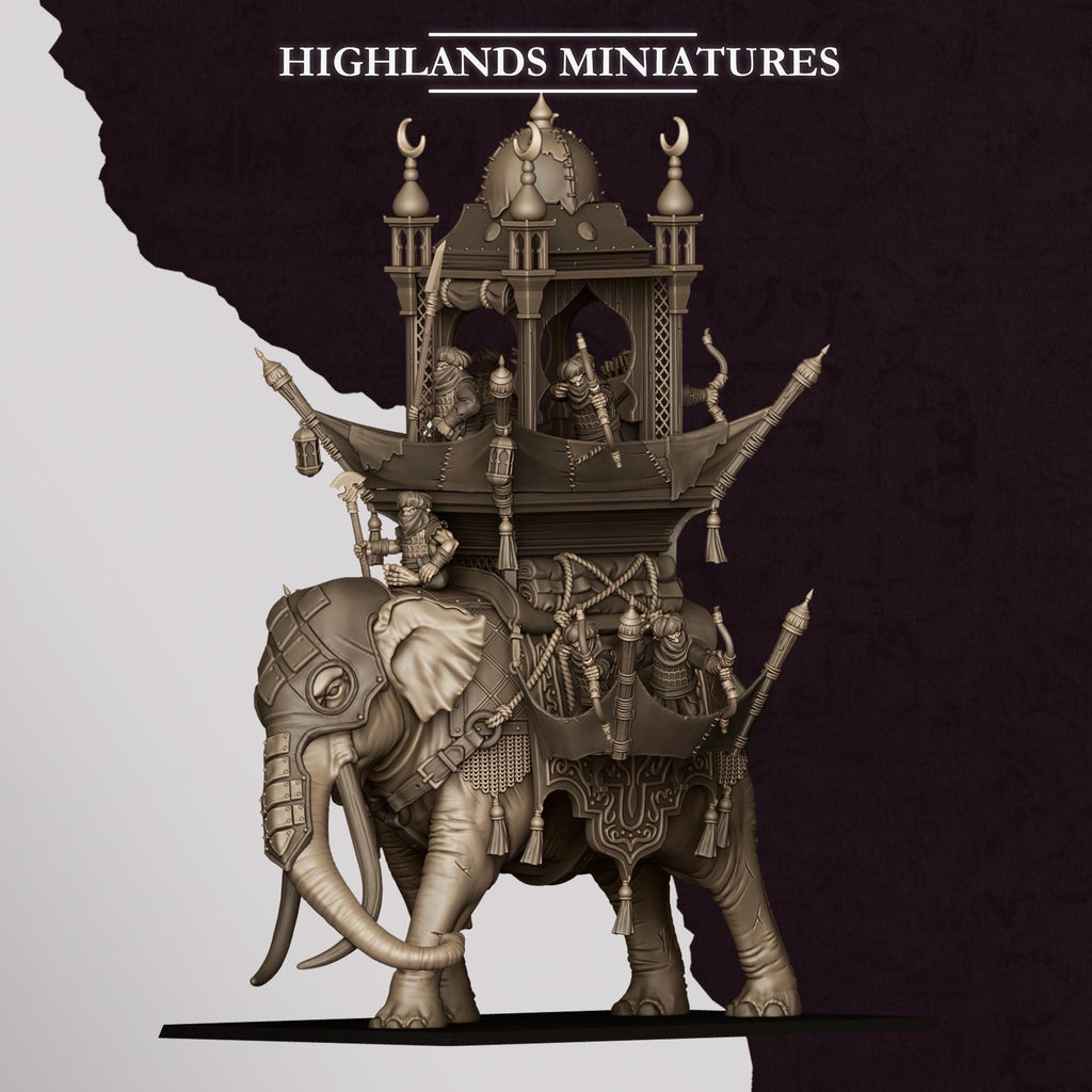 Hobgoblin War Elephant - in 12k- by Highlands Miniatures