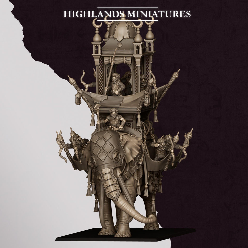 Hobgoblin War Elephant - in 12k- by Highlands Miniatures