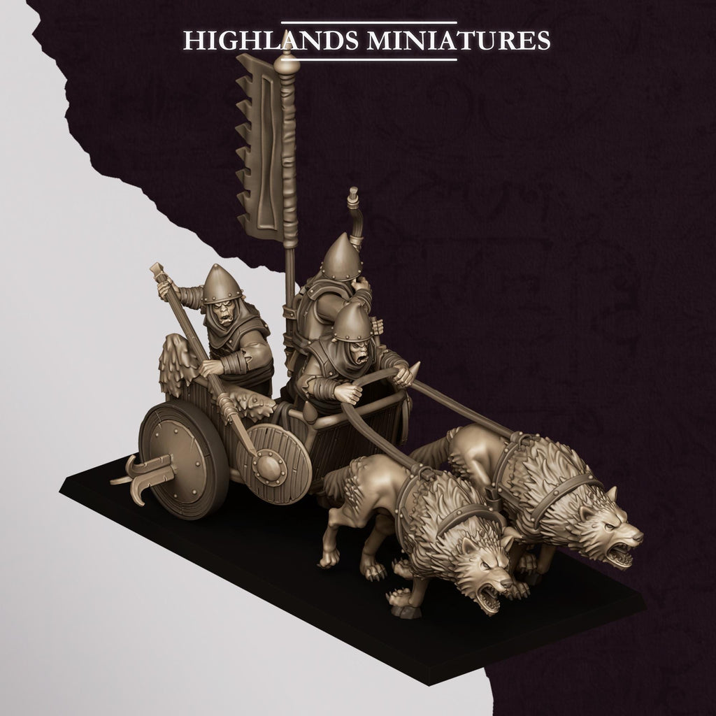 Hobgoblin Chariot - in 12k- by Highlands Miniatures