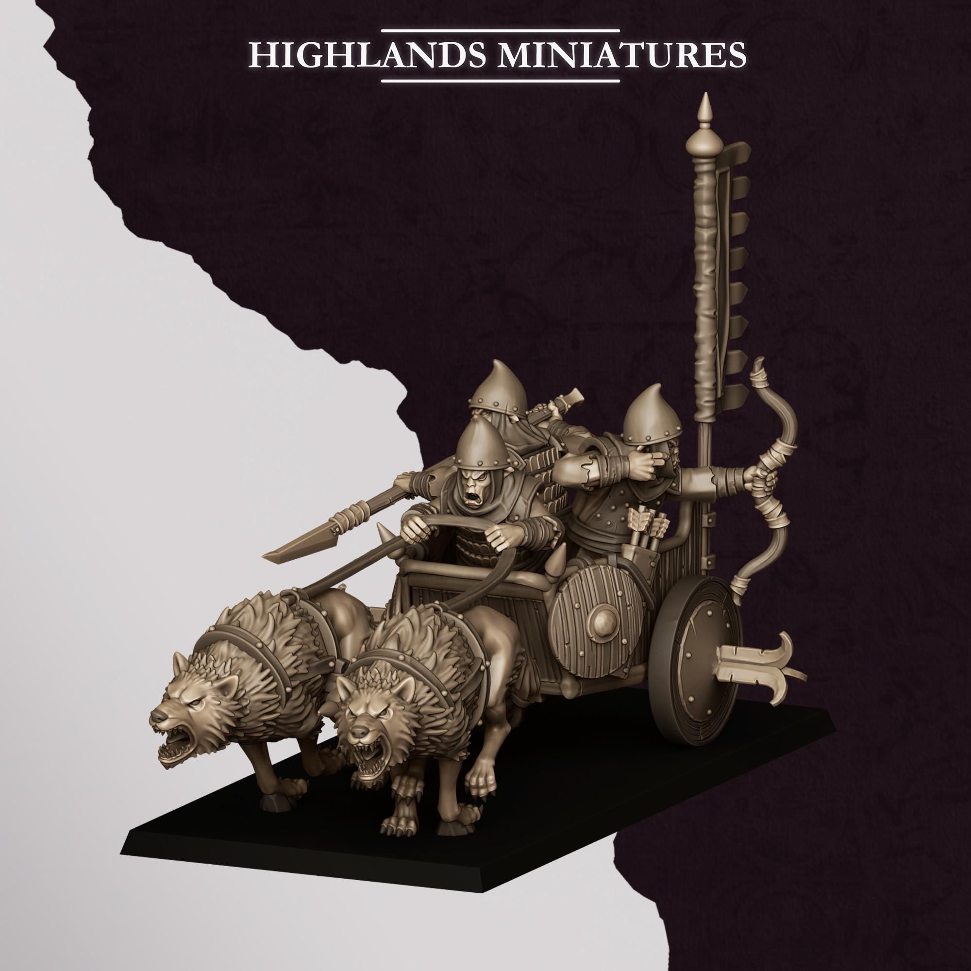 Hobgoblin Chariot - in 12k- by Highlands Miniatures