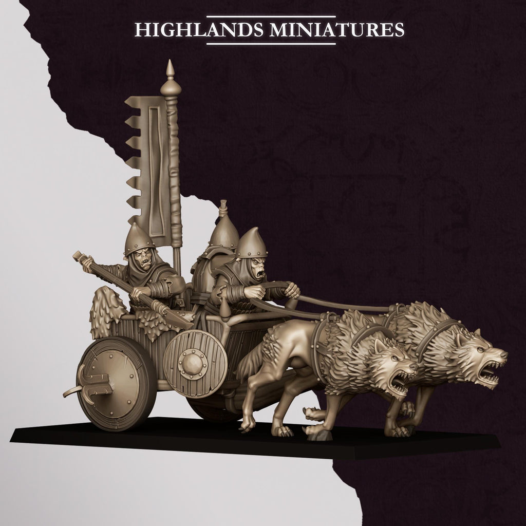 Hobgoblin Chariot - in 12k- by Highlands Miniatures
