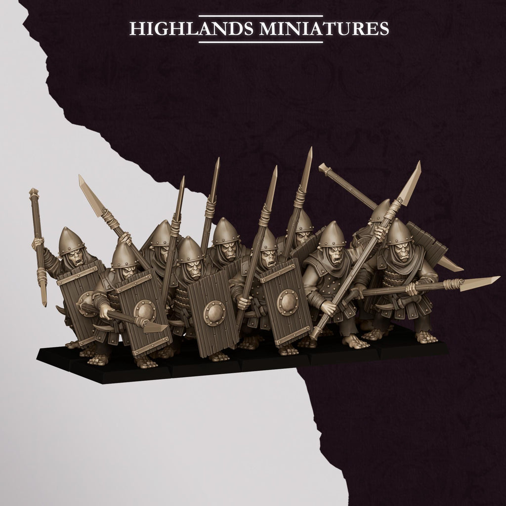 Hobgoblin Spearmen - in 12k by Highlands Miniatures