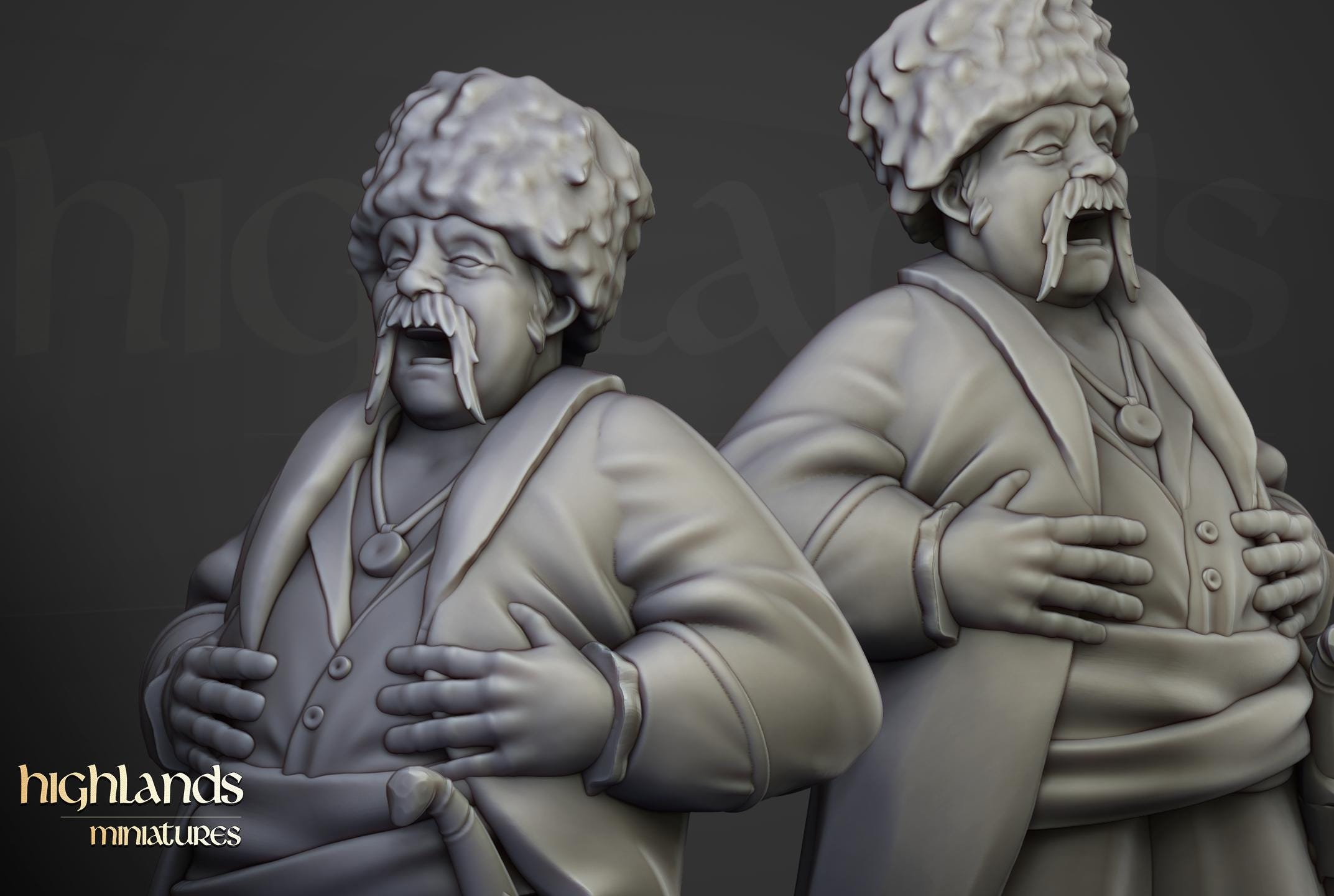 Cossack Leader  - in 12k- by Highlands Miniatures