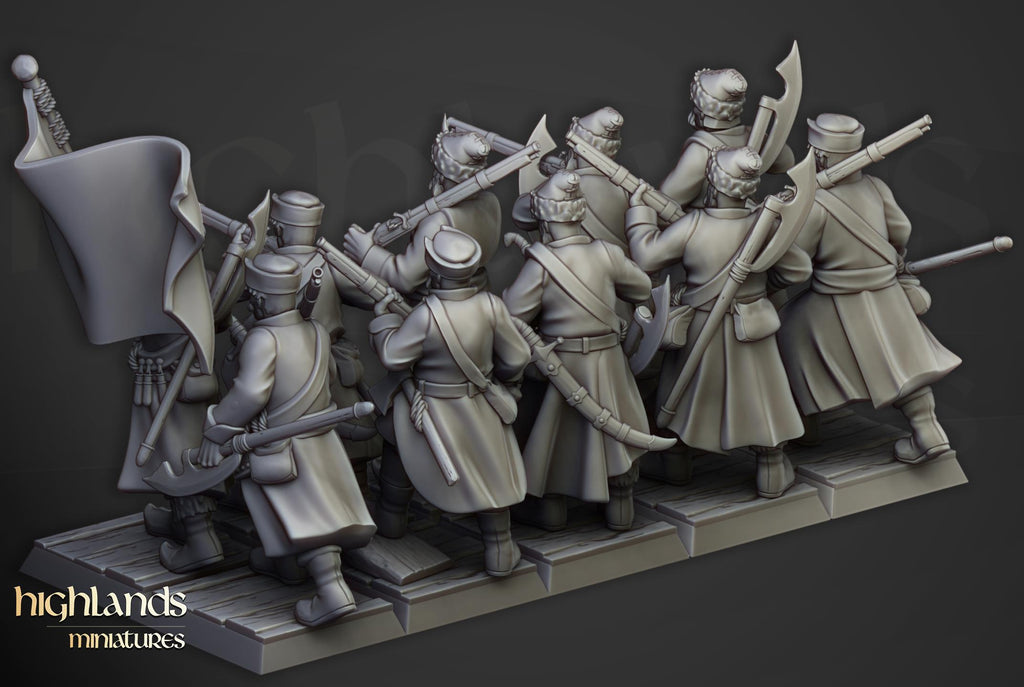 Harbor Streltsy  - 12K Resin Print - Highlands Miniatures