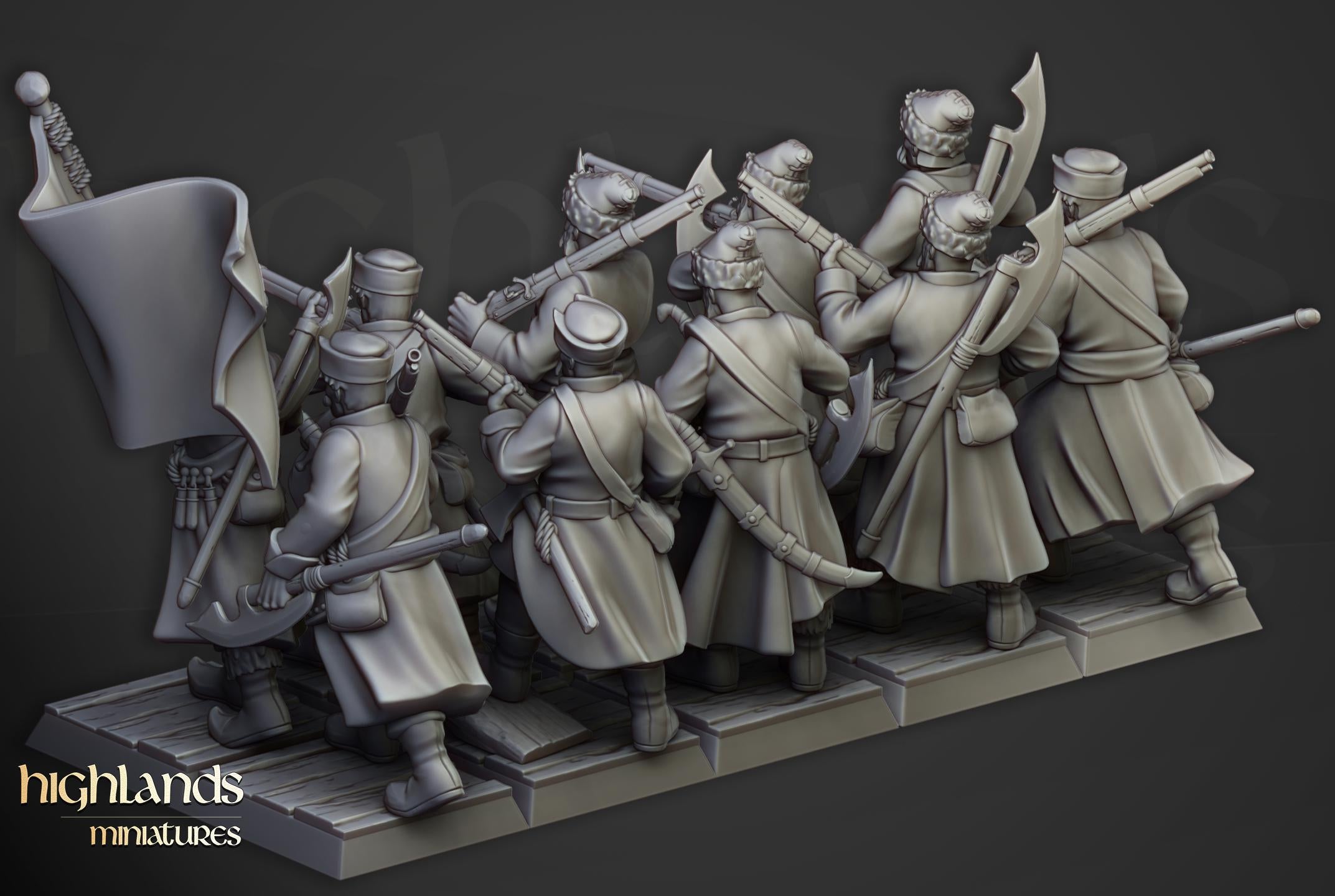 Harbor Streltsy  - 12K Resin Print - Highlands Miniatures