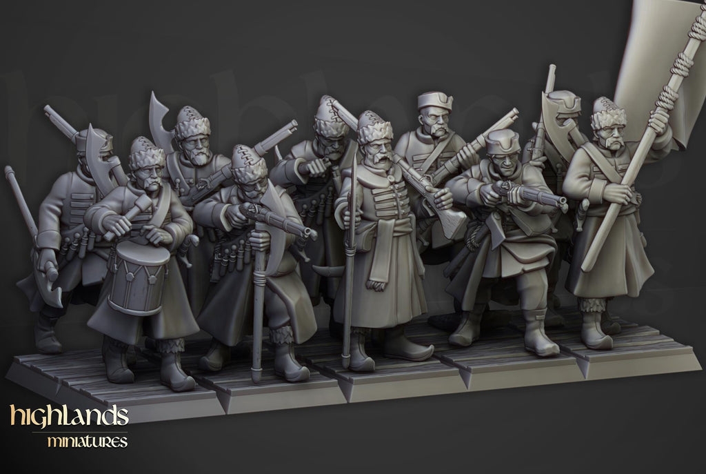 Harbor Streltsy  - 12K Resin Print - Highlands Miniatures