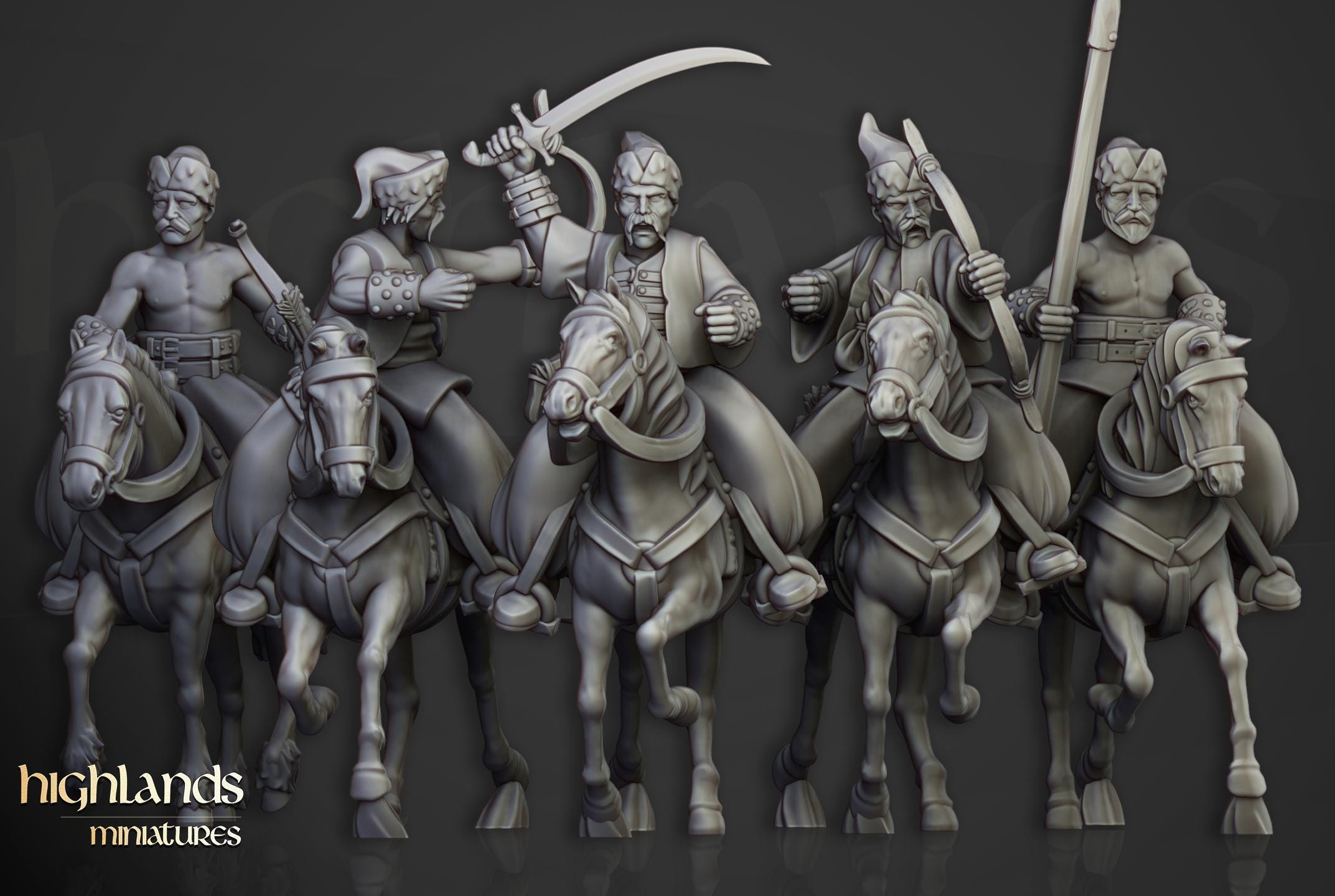 Cossack Light Cavalry - in 12k- by Highlands Miniatures