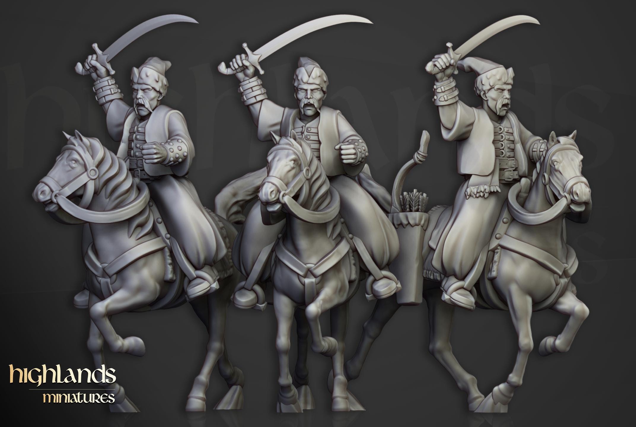 Cossack Light Cavalry - in 12k- by Highlands Miniatures