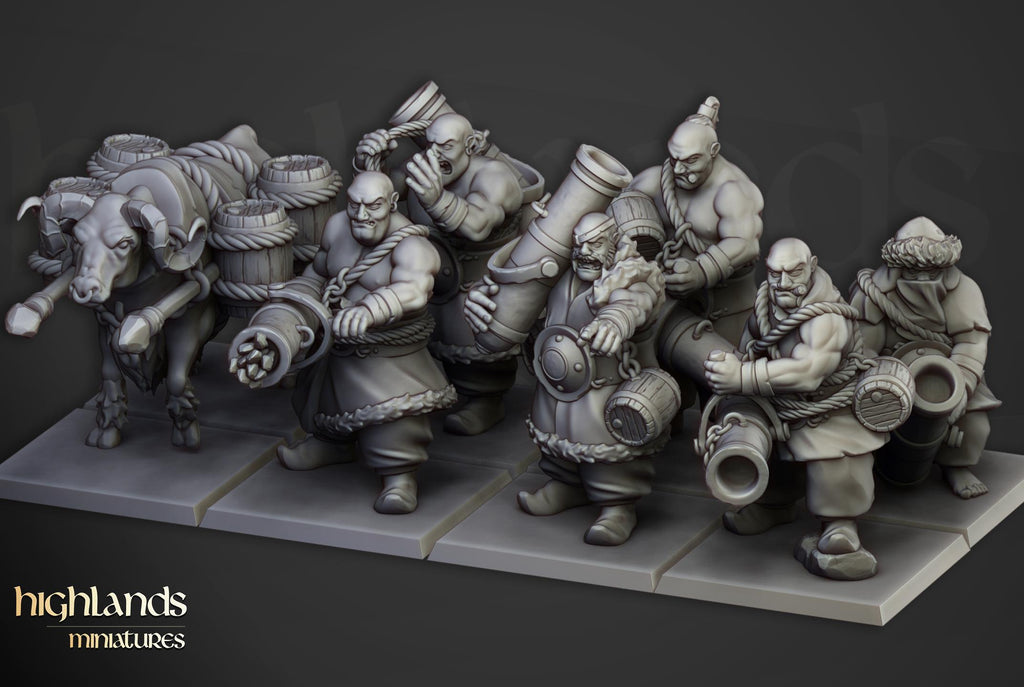 Khazarian Gunners - 12K Resin Print - Highlands Miniatures