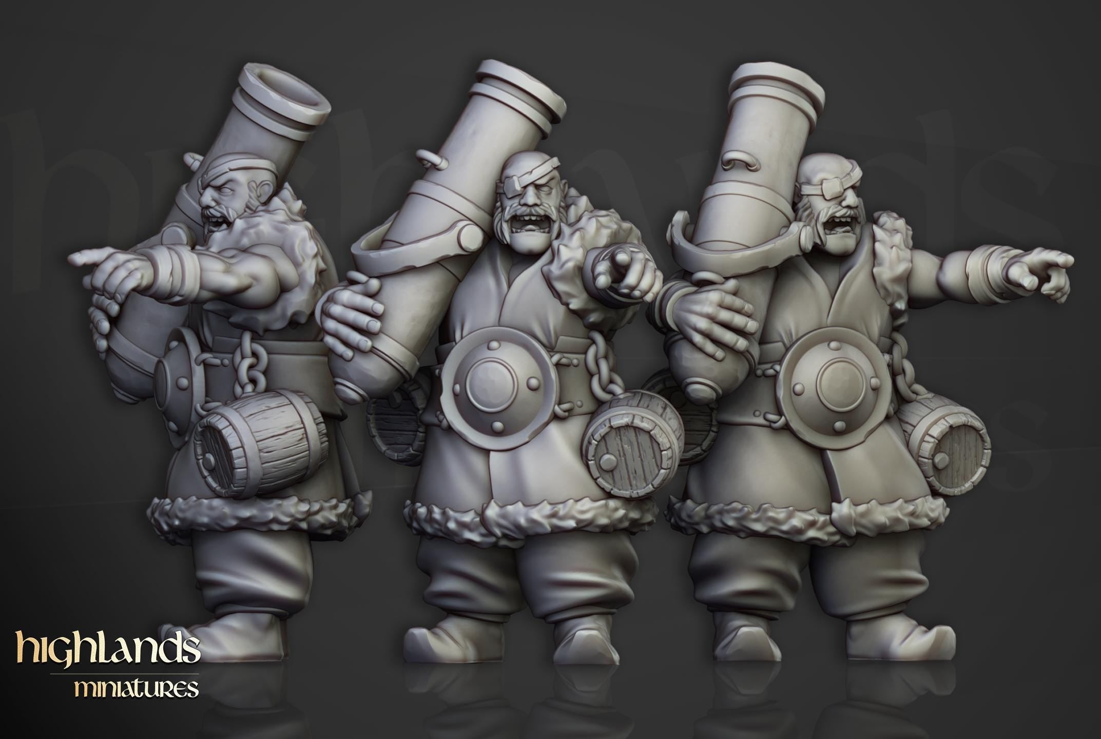 Khazarian Gunners - 12K Resin Print - Highlands Miniatures