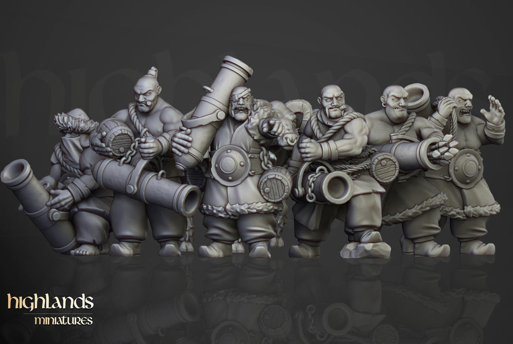 Khazarian Gunners - 12K Resin Print - Highlands Miniatures