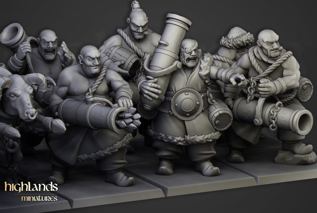 Khazarian Gunners - 12K Resin Print - Highlands Miniatures