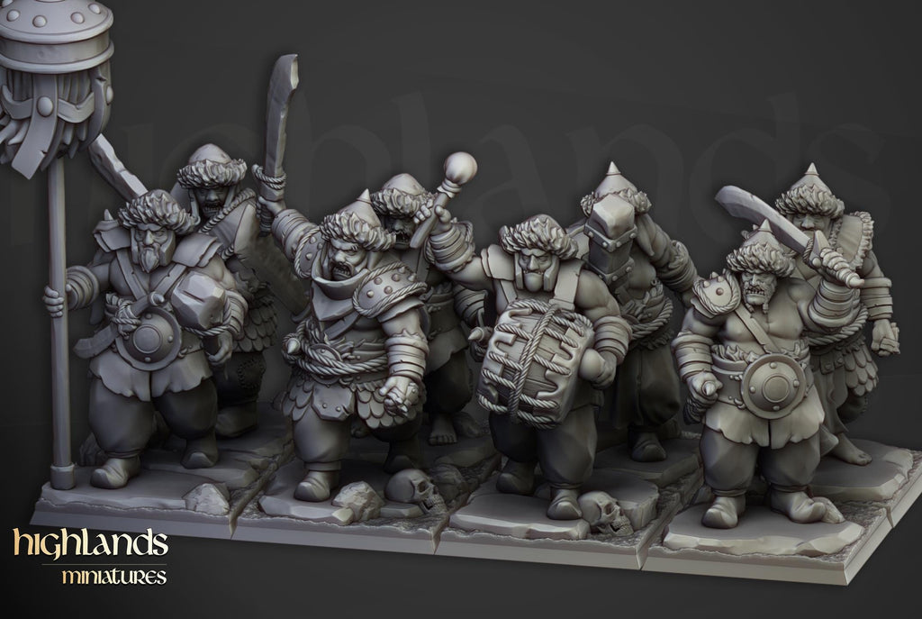 Khazarian Warriors - 12K Resin Print - Highlands Miniatures