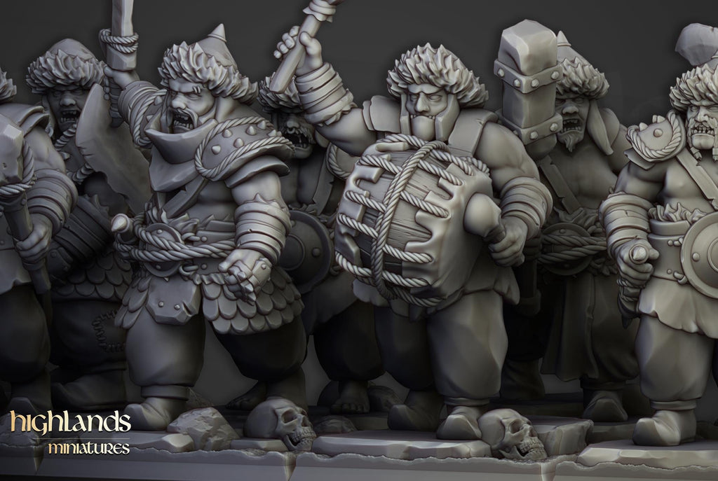 Khazarian Warriors - 12K Resin Print - Highlands Miniatures
