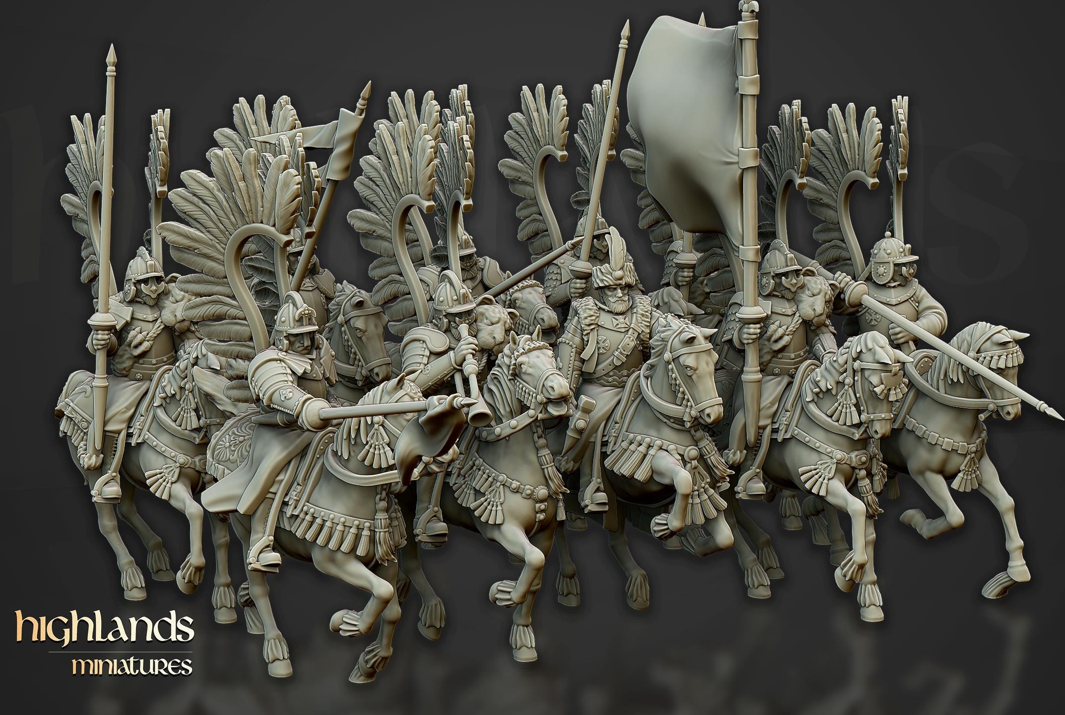 Winged Hussars of Volhynia - in 12k- by Highlands Miniatures