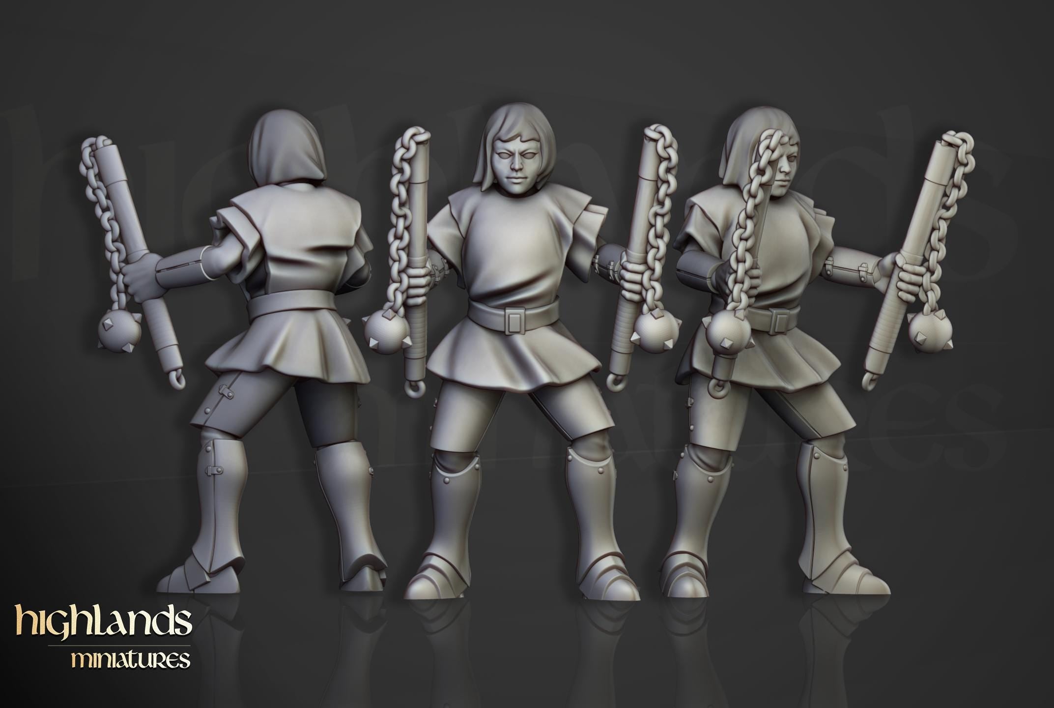 Young Sisters - in 12k- by Highlands Miniatures