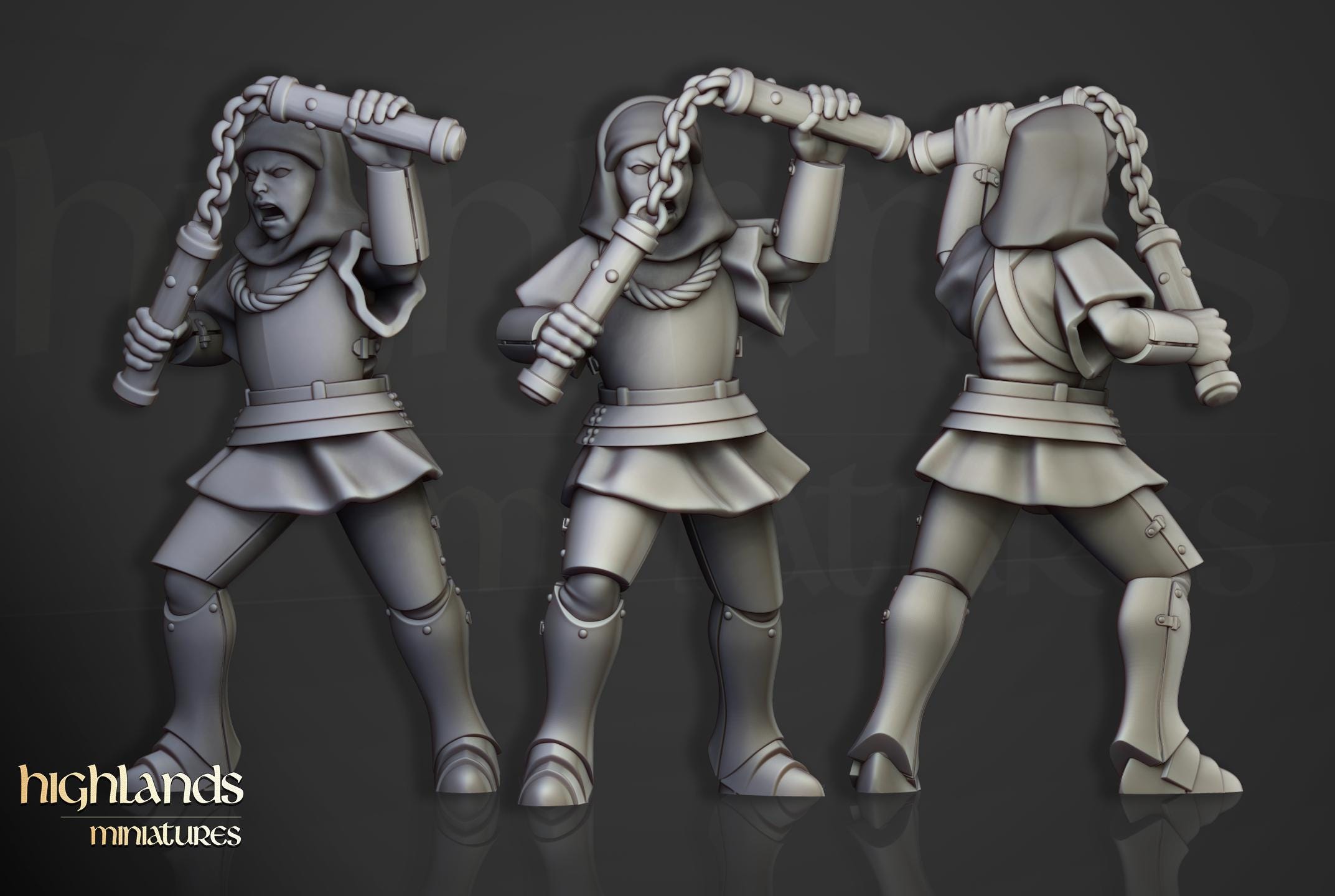 Young Sisters - in 12k- by Highlands Miniatures