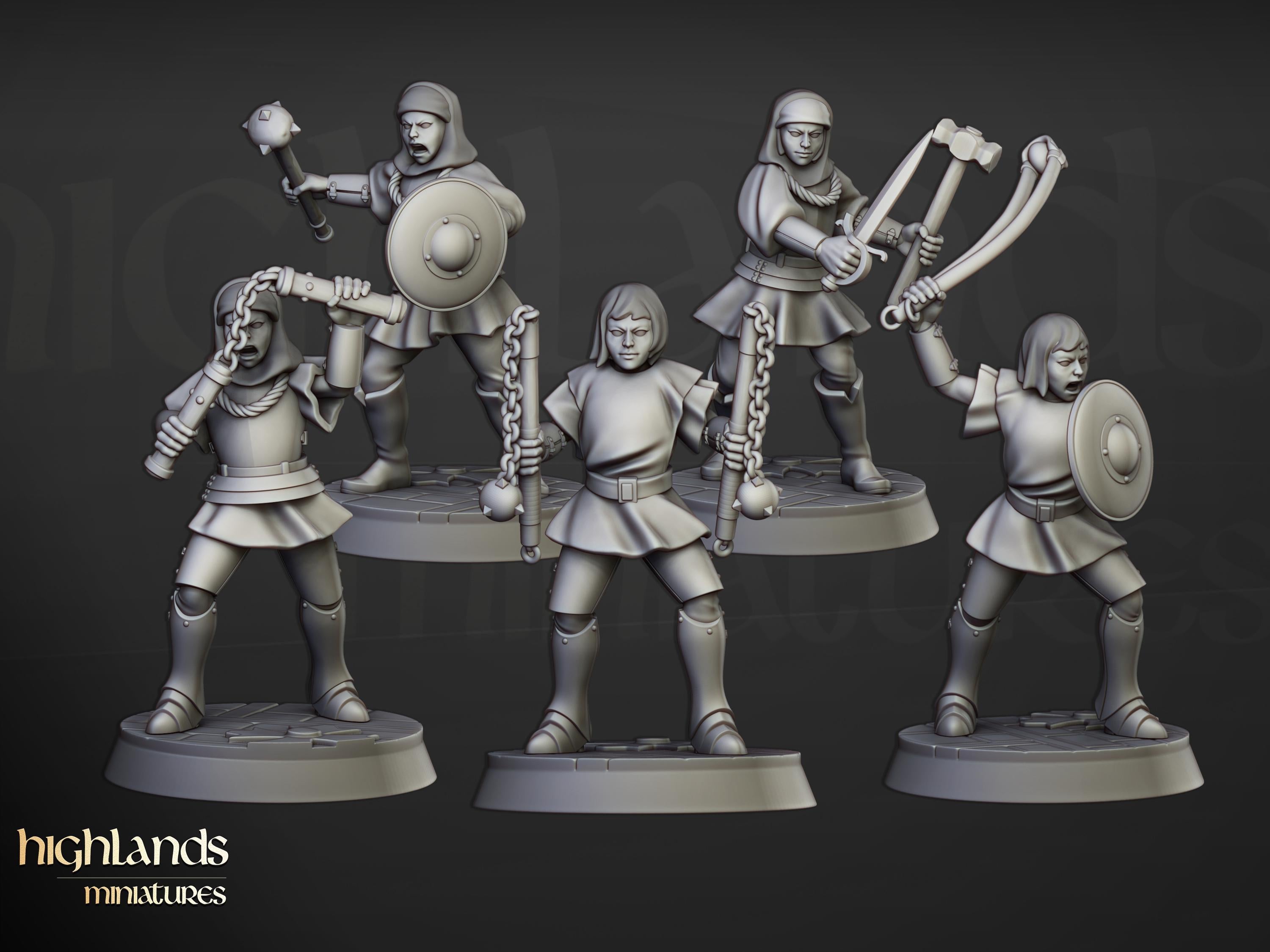 Young Sisters - in 12k- by Highlands Miniatures