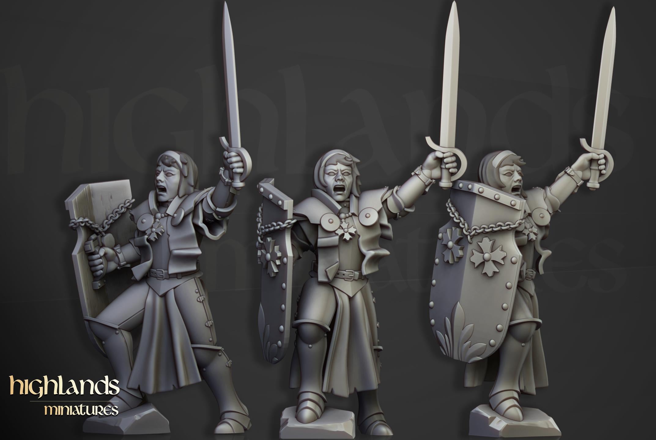 Sisters and Mother Superior  - in 12k- by Highlands Miniatures