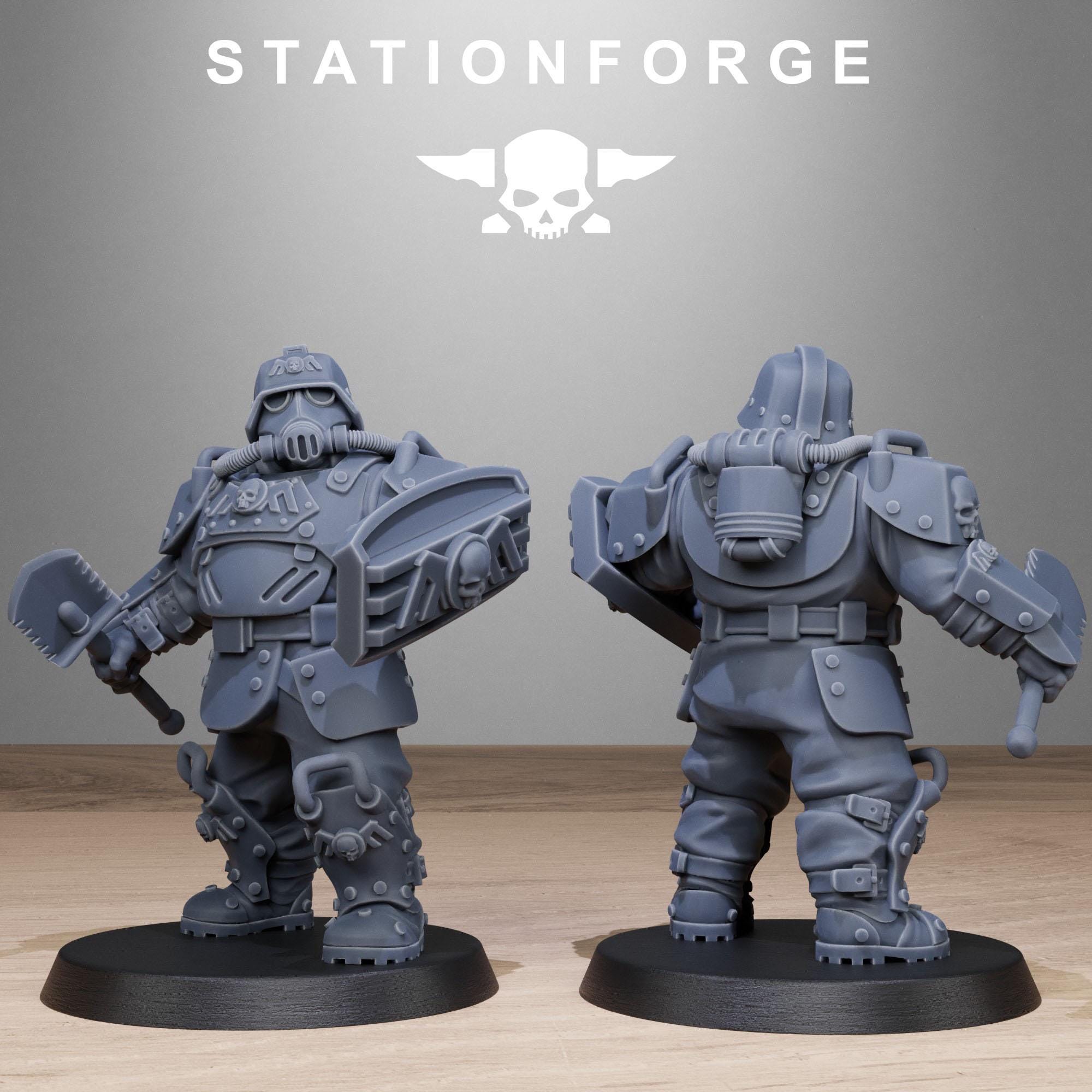 GrimGuard Armored Mutants 10 Models - in 12k- by Station Forge