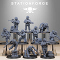 GrimGuard Paintball Squad 10 Models  - in 12k - by Station Forge