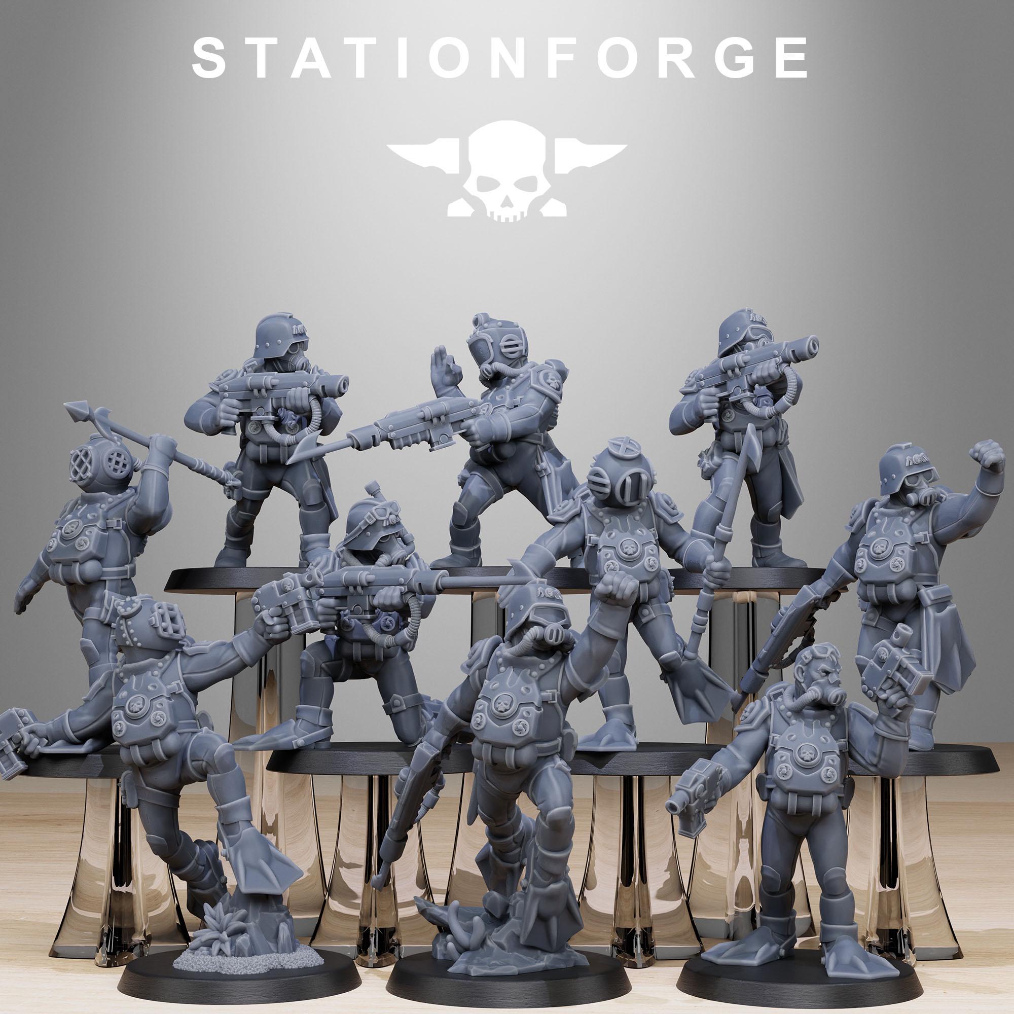 GrimGuard Divers 10 Models  - in 12k - by Station Forge