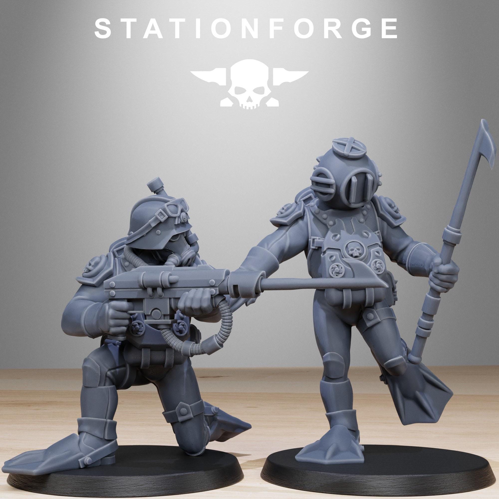 GrimGuard Divers 10 Models  - in 12k - by Station Forge