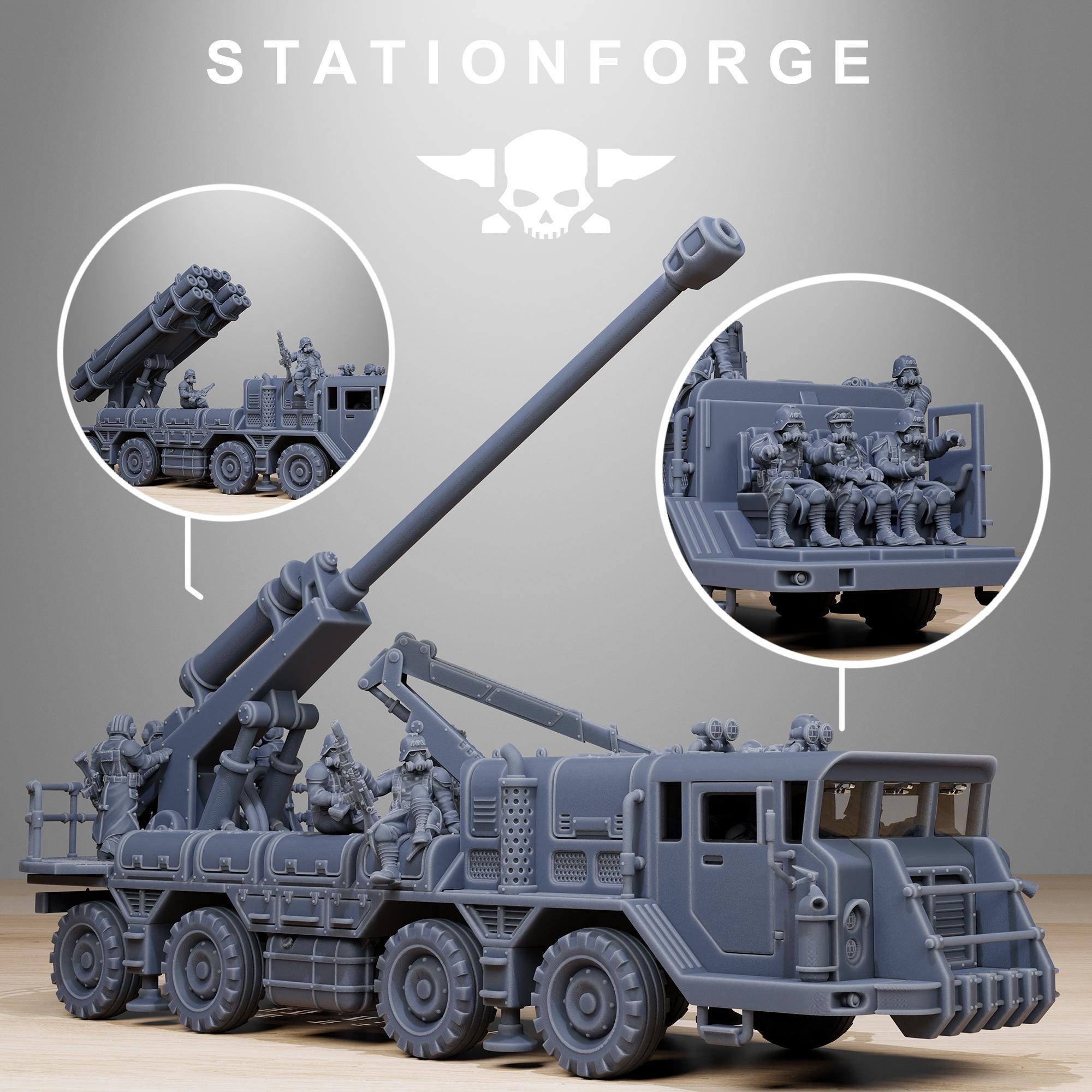 GrimGuard Artillery Vehicle - in 12k -  by Station Forge