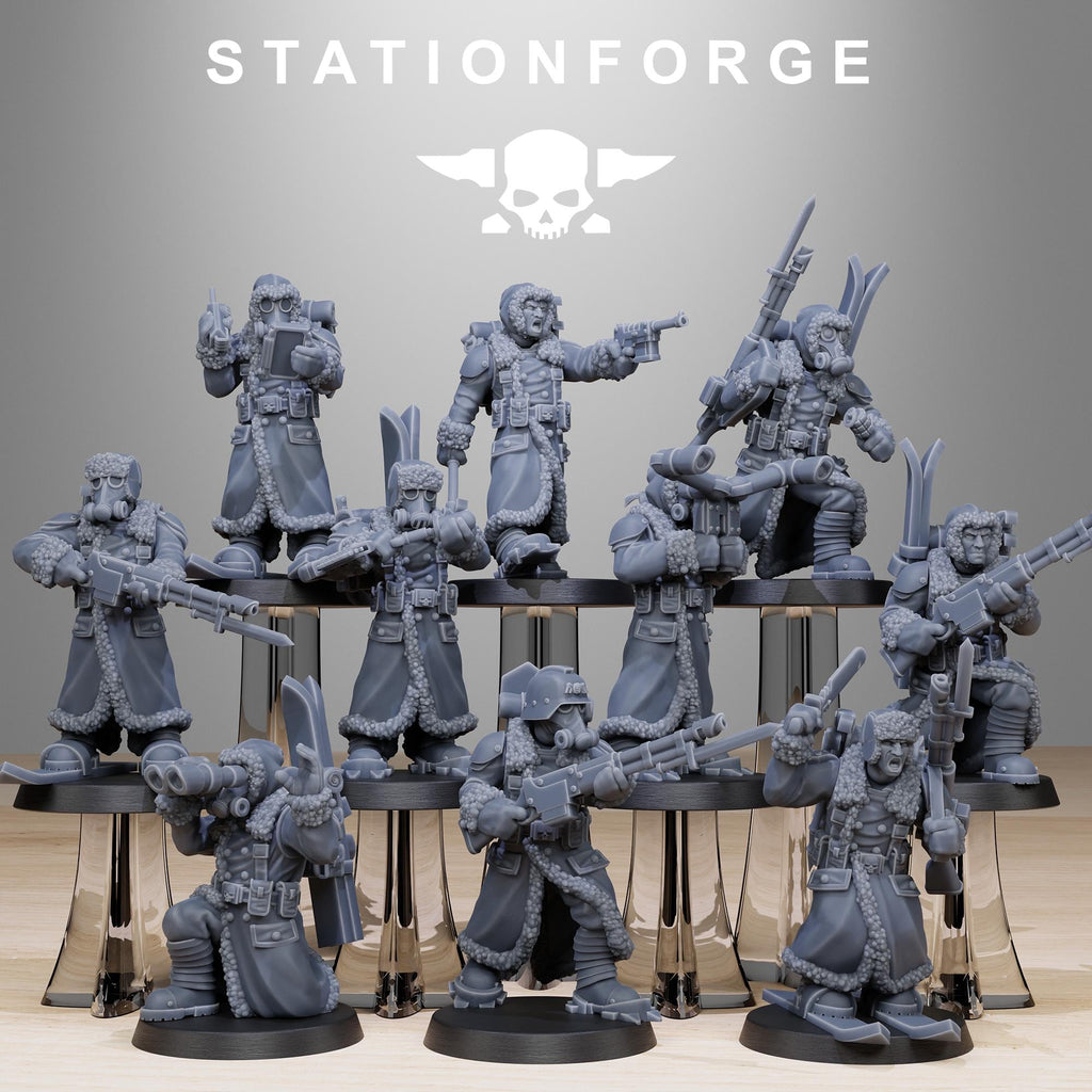 GrimGuard Frostwatch Skiers 10 Models - in 12k - Station Forge